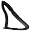 Weather Stripping for Vent Window - Passenger Side - for 1981-1986 Chevrolet K10 with 1 Piece Vent Window Seal view 1