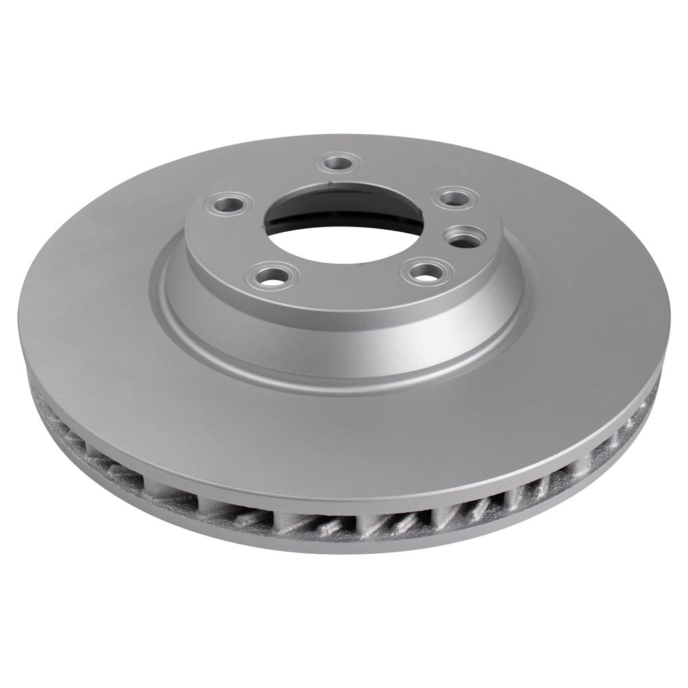 Brake Pads and Coated Rotors Set - Front - with Ceramic Posi-Quiet Pads - for 2003-2010 Porsche Cayenne