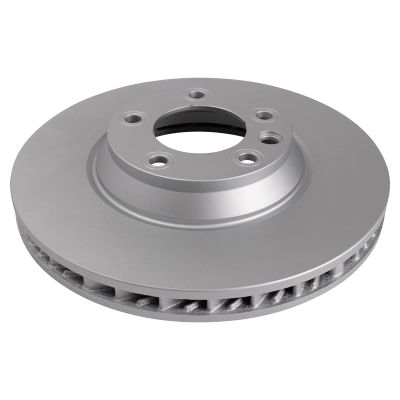 Brake Pads and Coated Rotors Set - Front - with Semi-Metallic All-Weather Pads - for 2003-2010 Porsche Cayenne