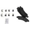 Brake Pads and Coated Rotors Set - Front - with Drilled Slotted Rotors and Semi-Metallic All-Weather Brake Pads - Compatible with 2008-2013 Cadillac Escalade EXT view 3