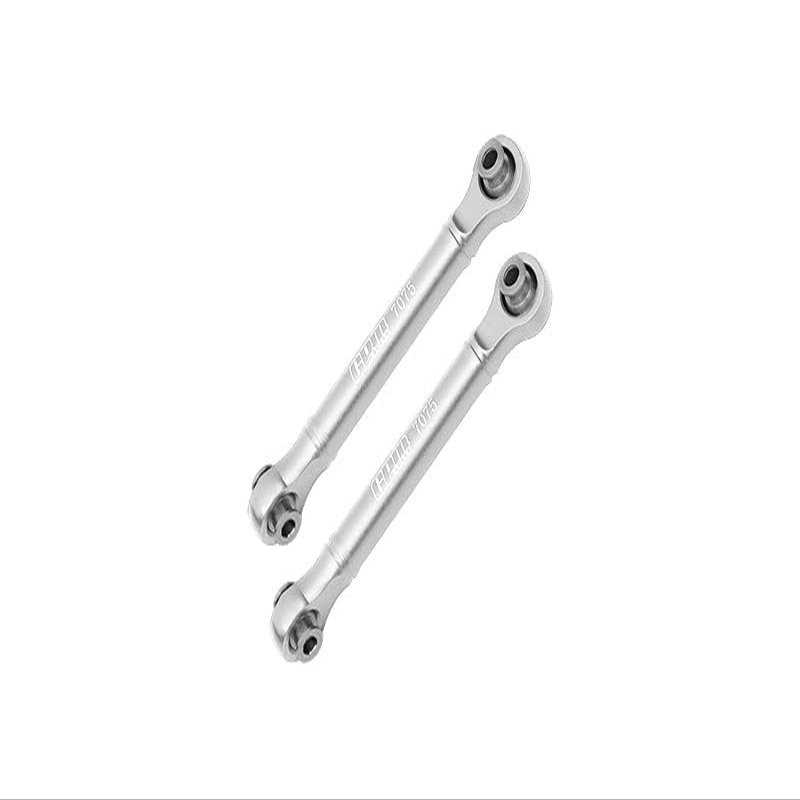 Aluminum 7075 Front Steering Link Rod for Arrma 1/8 4WD Mojave 4X4 4S BLX-ARA4404 Upgrade Parts - Silver