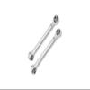 Aluminum 7075 Front Steering Link Rod for Arrma 1/8 4WD Mojave 4X4 4S BLX-ARA4404 Upgrade Parts - Silver view 1