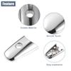 ACROPIX Silver Tone Car Exterior Door Handle Cover Fit for Infiniti QX60 2014-2020 for Infiniti EX35 2008-2012 No.806461BA0A - Pack of 1 view 3
