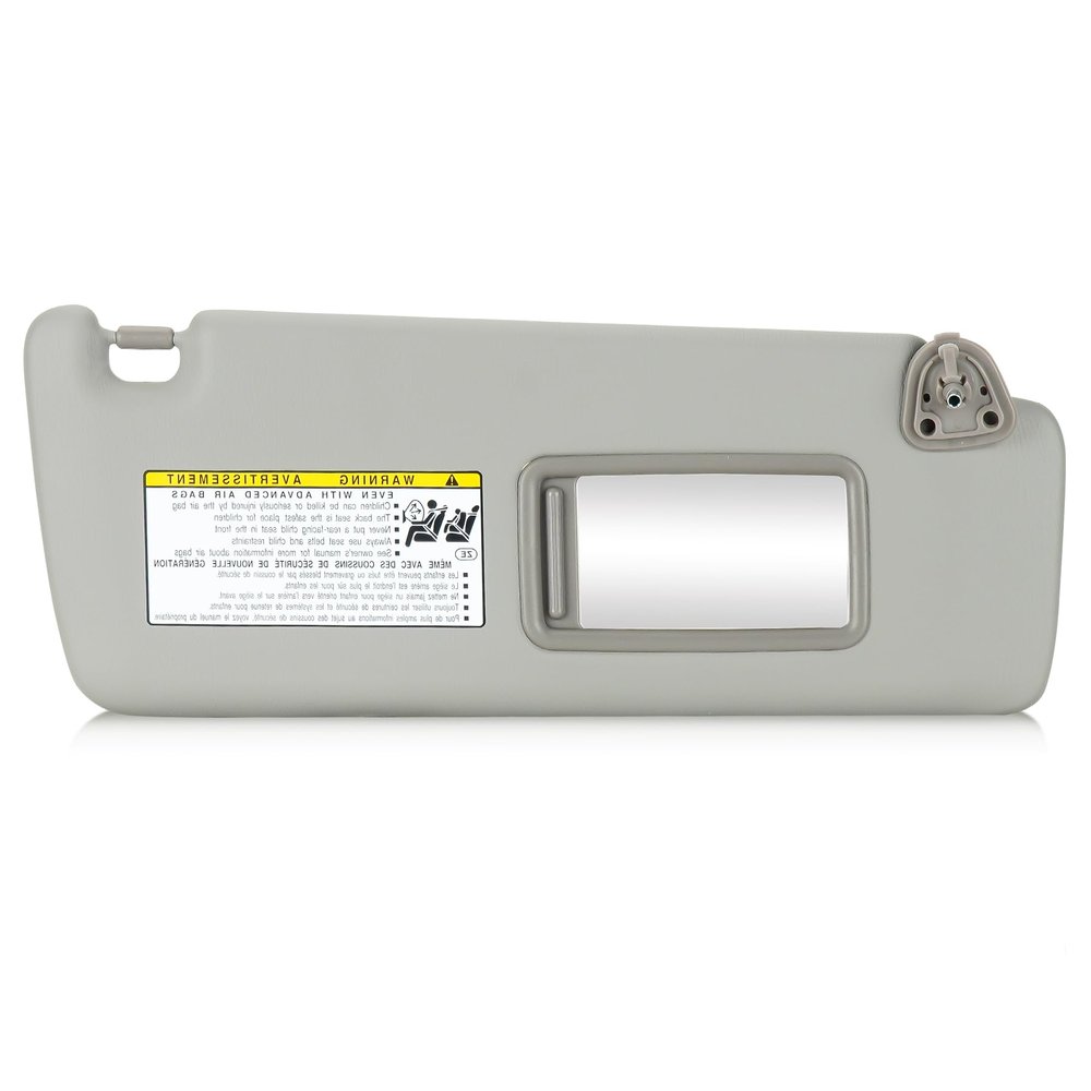 Right Passenger Side Grey Sun Visor Fit for Toyota Highlander 2004 2005 2006 2007 Sunvisor Replacement 74320-48260-A0 7432048260A0 74320 48260 A0