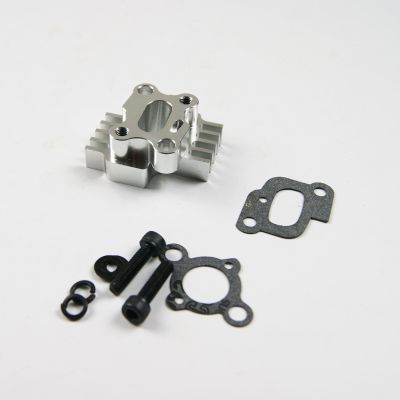 TITRACING Silver Engine Intake Manifold Fits HPI KM Baja 5B 5T 5SC Buggy Truck 1/5 29cc 30.5cc Engines