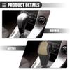 Motoforti Universal Car Gear Shift Cover Shift Knob Cover Gear Stick Cover Automatic Shift Gear Cover, Fashionable, Faux Leather, Black Beige view 3