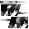 Motoforti Universal Car Gear Shift Cover Shift Knob Cover Gear Stick Cover Automatic Shift Gear Cover, Fashionable, Faux Leather, Black Gray view 3