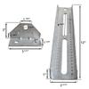 A.A 12" Galvanized Swivel and Top Bunk Bolster Bracket for Boat Trailer, Heavy Duty (8 Pack) view 4