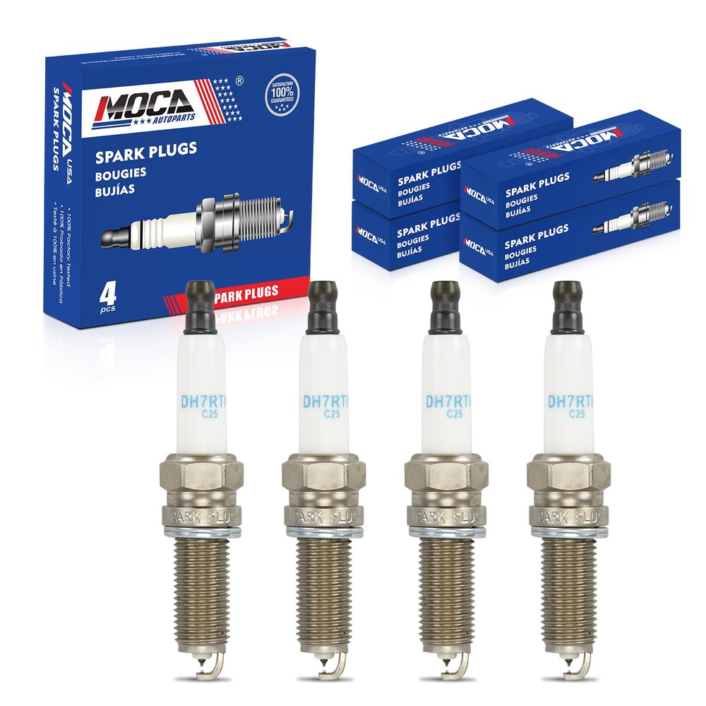 MOCA 93911 4 Spark Plugs Fit 12-14 for Mercedes-Benz C250 1.8L, 06-11 C350 & E350 3.5L, 09-15 G550 5.5L, 05-11 SLK350 3.5L, 07-13 for Mitsubishi Outlander 3.0L, 07-08 for Dodge Sprinter 2500/3500 3.5L