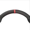 ARKNAV Hand-Sewing red Mark Car Steering Wheel Cover Carbon Black,for Volkswagen Golf 5 Mk5 GTI Golf 5 R32 Passat R GT 2005 view 3