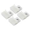 VekAuto 4 Pcs Window Door Glass Channel Retainer Clip, 1.69"x1.38"x0.75" Glass Regulator Holder Sash Clip Universal for Car Truck Van Durable Plastic White view 1