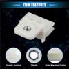 VekAuto 4 Pcs Window Door Glass Channel Retainer Clip, 1.69"x1.38"x0.75" Glass Regulator Holder Sash Clip Universal for Car Truck Van Durable Plastic White view 4