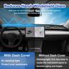 MOHANO Interior Dashboard Cover Compatible with Tesla Model Y 2017-2023, Dash Cover Mat Nonslip Fit for Tesla Model 3 2017 2018 2019 2020 2021 2022 2023 Dash Mat Protector Sunshade No Glare-Black view 2