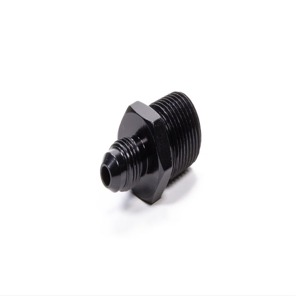 Straight Adapter Fitting #4 X 3/8 NPT Black