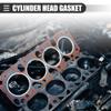 Motoforti Cylinder Head Gasket, Suitable for 2.4L/3.0L Engine, for Honda Accord 2006 2007, Metal, No.12251RBB004, Silver Tone Black view 2