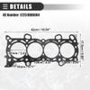 Motoforti Cylinder Head Gasket, Suitable for 2.4L/3.0L Engine, for Honda Accord 2006 2007, Metal, No.12251RBB004, Silver Tone Black view 4