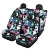 Pinupub Colorful Tie Dye Print Car Accessories Seat Protector Soft Breathable Auto Front Seat Covers with Rear Bench Full Set of 3pcs Car Seat Covers view 1