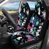 Pinupub Colorful Tie Dye Print Car Accessories Seat Protector Soft Breathable Auto Front Seat Covers with Rear Bench Full Set of 3pcs Car Seat Covers view 3
