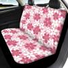 Pinupub Car Front Rear Seat Covers for Women Pink and White Flowers Print Cute Interior Decor Non Slip Universal Auto Seat Protector Full Set Fit SUV Van view 4