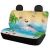 Pinupub Beach Print Car Seat Cover Full Set,Auto Front Seat Covers with Back Bench Bucket Protector,Fashion Automotive Interior Accessories view 2