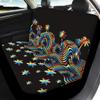 Pinupub Boho Style Car Seat Covers Full Set Rainbow Stripes Coconut Palm Print Universal Car Interior Front and Rear Seat Protectors Fit SUV Van Trucks view 4