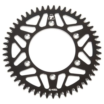 Tusk Rear Aluminum Sprocket 51 Tooth Black for Honda CRF300L 2021-2023