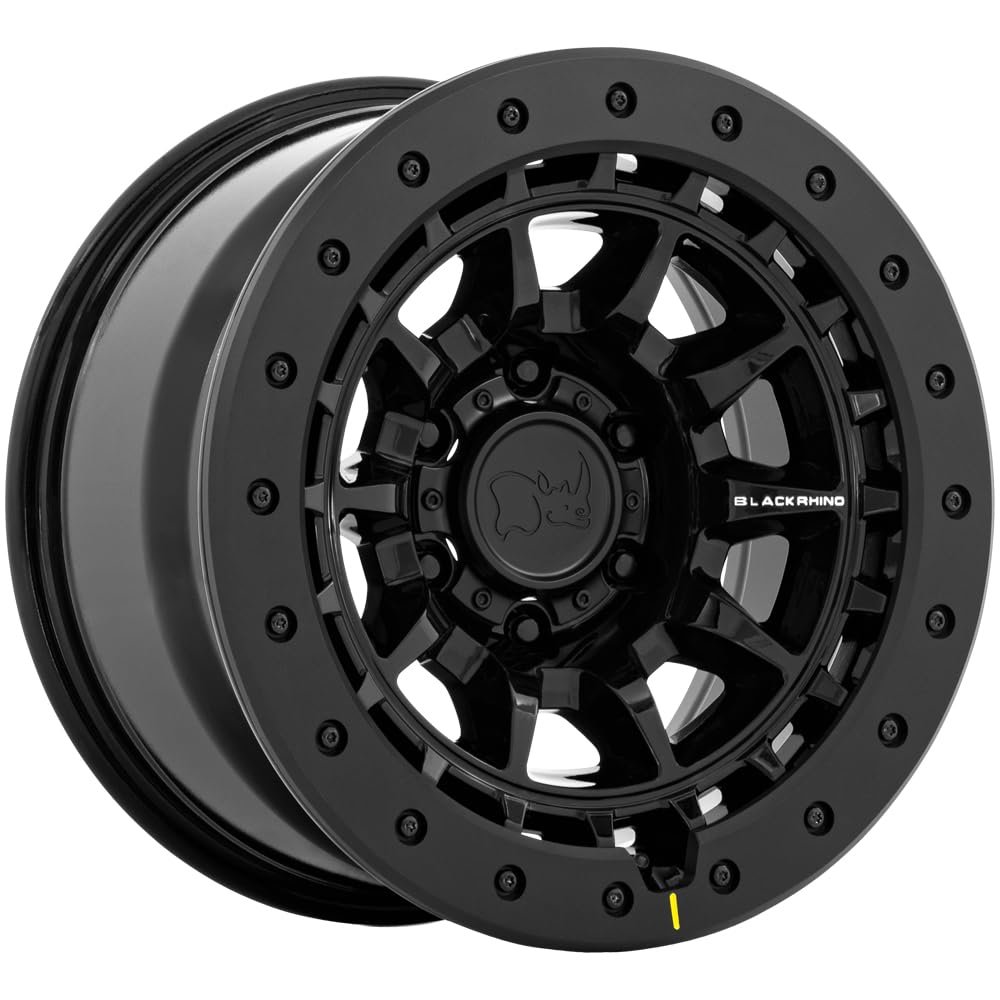 Black Rhino Hard Alloys TUSK 17X8.5 5X5.0 4.36-10mm GLOSS BLACK - BR016BX17855010N