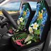 Pinupub Animal Decoration Car Seat Covers Full Set Blue Parrot Design Vehicle Interior Accessories Soft and Cozy Auto Front Seat Covers with Back Bench view 3