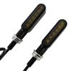 OLurkthu 2PCS Motorcycle Dynamic Turn Signals 6LED Motorcycle Blinkers Indicators for Motorbike Scooter Motorcycle Accessories, Black, 500422007 view 1