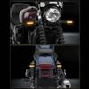 OLurkthu 2PCS Motorcycle Dynamic Turn Signals 6LED Motorcycle Blinkers Indicators for Motorbike Scooter Motorcycle Accessories, Black, 500422007 view 3