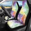 Pinupub Dandelion Colorful Tie Dye Car Seat Cover for All Seasons Soft Breathable Front and Back Bench Bucket Covers Universal Fits Most Cars SUV Van view 3