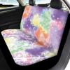 Pinupub Dandelion Colorful Tie Dye Car Seat Cover for All Seasons Soft Breathable Front and Back Bench Bucket Covers Universal Fits Most Cars SUV Van view 4
