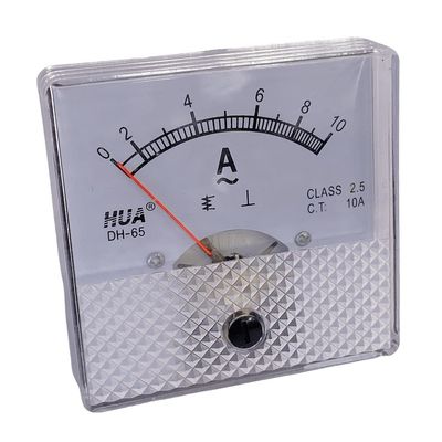 Jutagoss DH-65 Needle Panel Ammeter, AC 0-10A Automotive Replacement Amp Meter Gauges for Auto Circuit Measurement Tester, 2.5 Accuracy