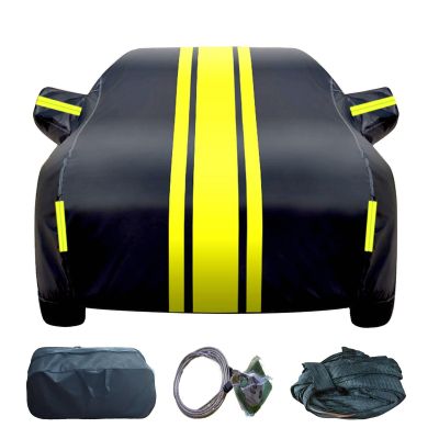 Outdoor Car Cover for BMW Isetta iX iX3 Outdoor Car Cover Sun Protection and Rain Protection to Prevent Paint Scratches Reflective Strips(Color:DD,Size:iX)