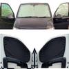 Thermal Blinds Compatible with Opel Vivaro (Years 2015-2019) (Full Set SWB + Tailgate) with Backing Colour in Black, Reversible view 1