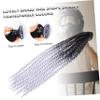 Kisangel 2pcs Motorcycle Helmet Half Ornament Braid Wig Decoration Motorcycle Helmet Addon Pu Glue Included view 4