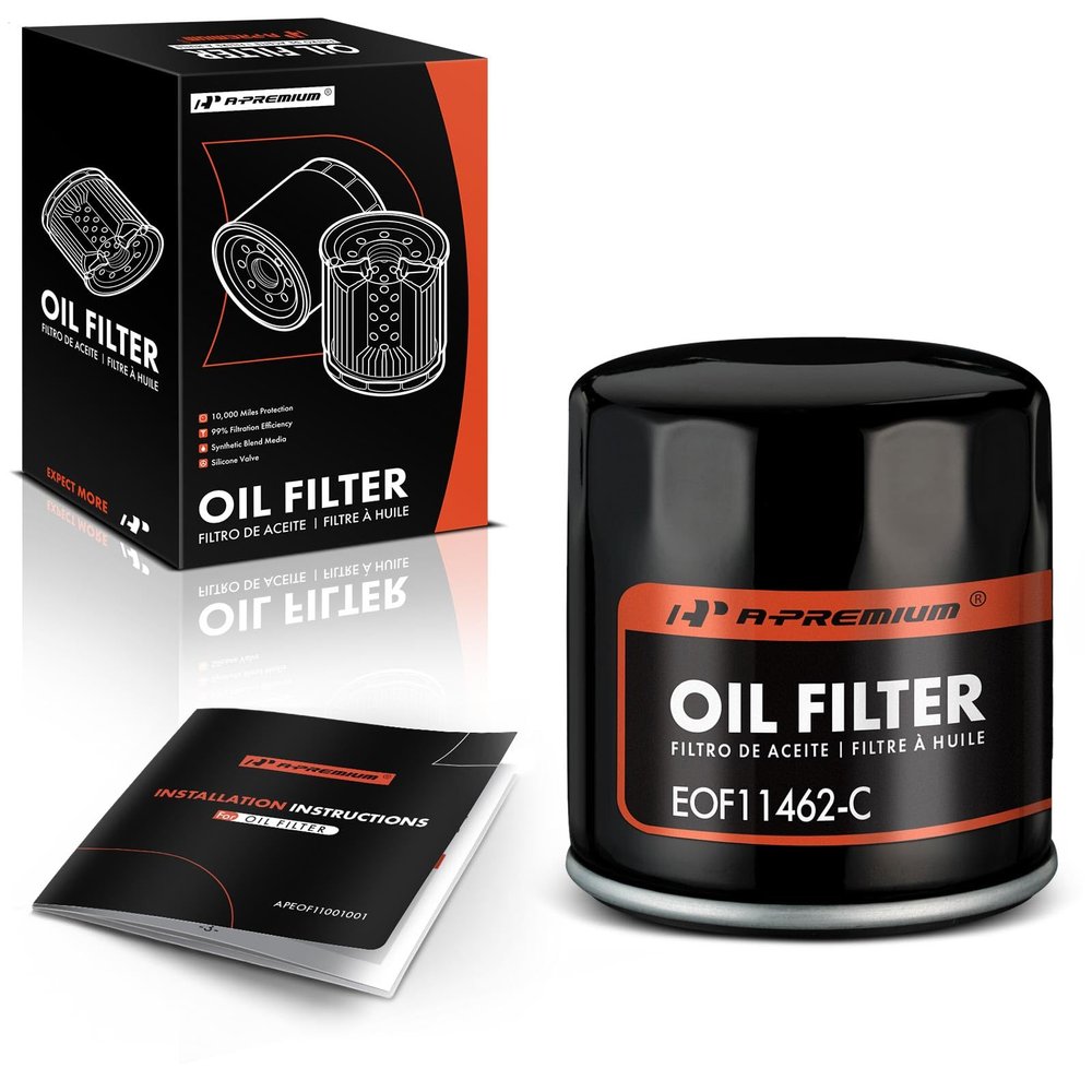 A-Premium 10K Miles Protection Spin On Oil Filter Compatible with Chevrolet