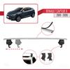 apline Compatible with Renault Captur 2 2019-2026 ACE-4 Car Roof Rack Cross Bar Grey Aluminium 2 Bars view 3