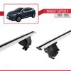 apline Compatible with Renault Captur 2 2019-2026 ACE-4 Car Roof Rack Cross Bar Grey Aluminium 2 Bars view 4