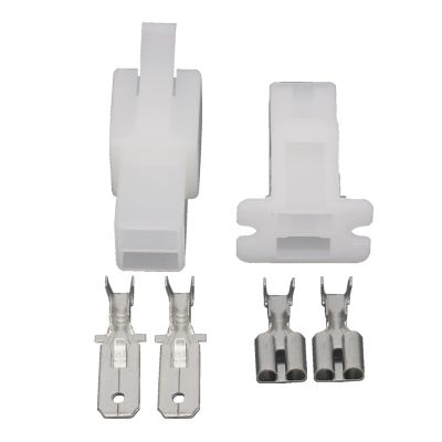 2 Pin Jacket Automotive Connector Car Harness pl;/UG with Terminal DJ70224-6.3-11/21 2P(Male and Female Plug,5 Sets)
