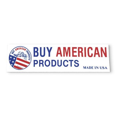 Buy American Products Bumper Sticker - USA Vintage Style - Vinyl Decal 80s 90s