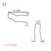 EHLTE 1 Pc Car Headlight Steel Wire Metal Support Lamp Bulb Base Fixed Stable Buckle Spring Fixator Clip Light Retainer (D) view 3