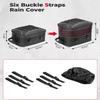 KEMIMOTO Motorcycle Tail Bag, Dual Use Motorcycle Rear Seat Bag with Waterproof Rain Cover, 25L-45L Expandable Motorbike Helmet Bag Luggage Storage Backpack view 2