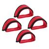HANABASS 2pairs Bike Pedal Straps Durable Anti-Slip Toe Clips for Mountain and Road Biking Secure Foot Fastening for and Exercise Bikes Red Set view 1