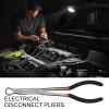 Electrical Disconnect Pliers, Long Spark Plug Removal Hose Clamp Pliers Brake Spring Pliers Sprinkler Removal Tools Automotive Radiator Electrical Connectors Pliers view 2