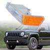 LeeMas Left Driver Side Turn Signal Side Marker Light Housing Cover Lens Compatible for 2007-2017 Jeep Patriot MK74 Corner Lamp CH2526102 68004181 view 1