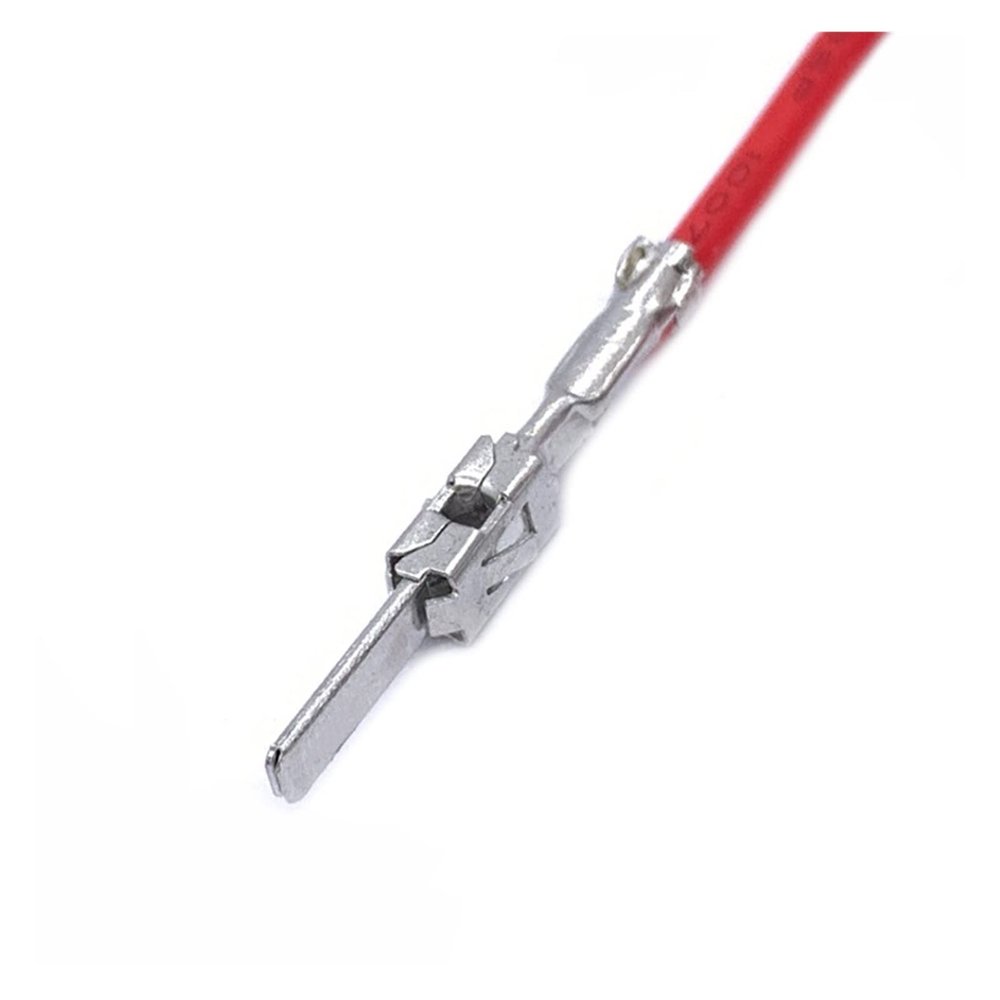 BUIEX 2.8/3.5 MM Bosch Car Crimping Terminal Compatible with Connector Female Male Terminals Cold Press with Cable 2-964300-1 964286-2 (Color : Male, Size : 10 Pcs)