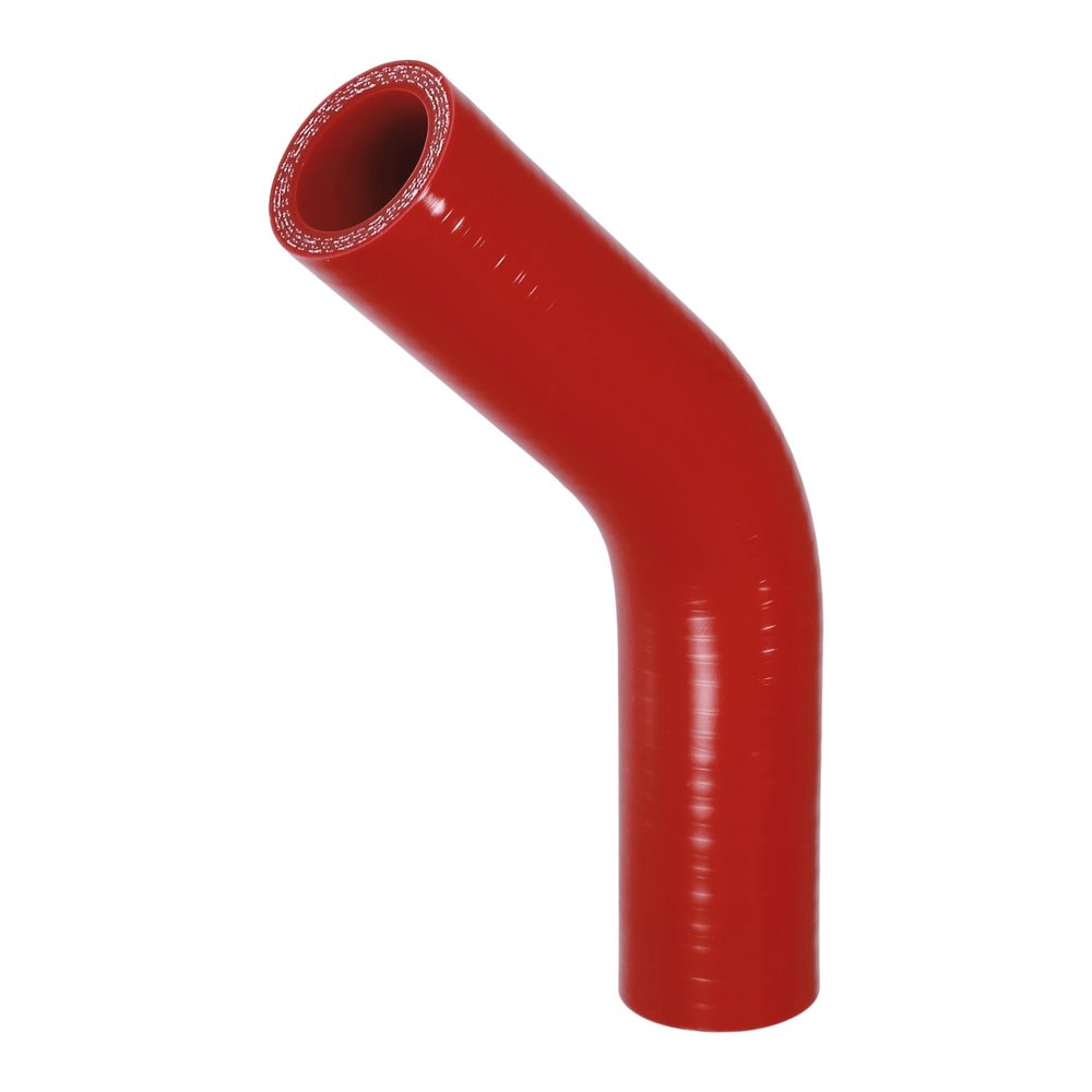 X AUTOHAUX 1 Pcs 28mm 1.10" ID 102mm 4.02" Length 45 Degrees Red Car Car Silicone Elbow Silicone Hose Coolant Hose Universal