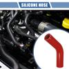 X AUTOHAUX 1 Pcs 28mm 1.10" ID 102mm 4.02" Length 45 Degrees Red Car Car Silicone Elbow Silicone Hose Coolant Hose Universal view 2