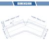 X AUTOHAUX 1 Pcs 28mm 1.10" ID 102mm 4.02" Length 45 Degrees Red Car Car Silicone Elbow Silicone Hose Coolant Hose Universal view 3